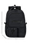 Black Multi-Compartment Ergonomic Waterproof Orthopedic School Backpack Primary and Secondary School Bag with Wallet Gift - 2