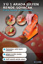 3-in-1 Julienne Grater Peeler Chopper Kitchen Tool with Stainless Steel Blades Bx-313588