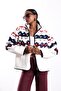 Navy Blue Patterned Fleece Jacket 22873 - 6
