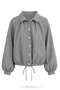 Black Gingham Patterned Shirt 1409
