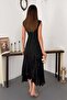 Black asymmetrical lined dress - 5