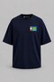 Oversize Saint Pierre and Miquelon Flag Pocket Printed Unisex T-Shirt