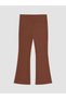 Lcw Kids Brown Normal Waist Girls' Spanish Leggings - 2