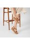 Exclusive Stable Tan Suede Platform Women's Sandals Real Leather Comfort - 4