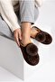 Women's Fluffy Plush House Slippers with Large Pompoms, Closed Toe, Warm, Soft Soled Winter Slippers - 3