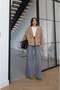 Beige Loom Short Suede Jacket - 2
