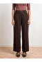 72756 100% Lyocell Draped Trousers-Brown - 3