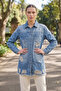 Distressed Detailed Denim Jacket - 5