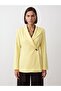 60814 Gold Buttoned Blazer-Yellow - 3