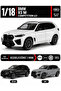 1:18 Bmw X5 m Competition Licensed Metal Diecast Model Car Gray - 4