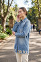 Distressed Detailed Denim Jacket - 3