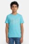 Kids Boy Graphic Print Short Sleeve T-Shirt, Turquoise