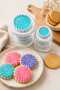 Cookie Mold with Floral Pattern Printed 2-Piece Set Pastry Sugar Dough Cookie Shaper 2 Sizes Pastry Cookie Making Material - 4