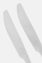 2 Pieces Stainless Steel Table Knives, Silver - 3