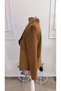 Women's Long Sleeve Open Front Collar Suede Jacket - 6