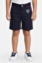 Toddlers Boy Embroidered Logo Chino Shorts, Deep Navy