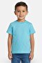 Toddlers Boy Monogram Pattern Short Sleeve T-Shirt, Turquoise