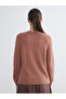 Crew Neck Self-Patterned Women's Knitwear Sweater - 4