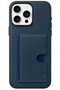 iPhone 15 Pro Max Compatible - Airjacket Wallet Cover (Holds 3 Cards) with Stand, Protective and Durable Leather Case