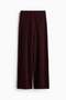 Wide fine-knit trousers