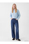 Rmz Gi̇yi̇m Farkiyla Zero Roba Collar Loose Fit Women's Knitwear Sweater - 2