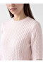 Hair Braid Patterned Women's Knitwear Sweater - 3