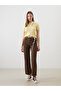 Crew Neck Self-Patterned Women's Knitwear Sweater - 2