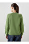 Crew Neck Self-Patterned Women's Knitwear Sweater - 4