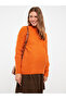Stand Collar Plain Long Sleeve Maternity Knitwear Sweater