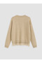 Crew Neck Lace Detailed Women's Knitwear Sweater - 6