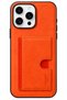 iPhone 16 Pro Compatible - Airjacket Wallet Cover (Holds 3 Cards) with Stand, Protective and Durable Leather Case