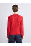 Crew Neck Self-Patterned Women's Knitwear Sweater - 4