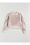Half Turtleneck Patterned Women's Knitwear Sweater - 4