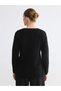 V-Neck Shiny Textured Women's Knitwear Sweater - 4