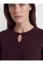 Rmz Gi̇yi̇m Farkiyla Zero Roba Collar Women's Knitwear Sweater - 3