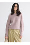 Crew Neck Patterned Women's Knitwear Sweater