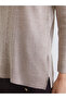 Crew Neck Self-Patterned Women's Knitwear Sweater - 3