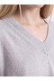 Rmz Gi̇yi̇m Farkiyla V Dikim Loose Fit Women's Knitwear Sweater - 3