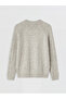 Hair Braid Patterned Women's Knitwear Sweater - 6
