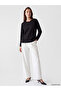 Crew Neck Diamond Patterned Women's Sweater - 2