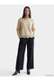 Crew Neck Lace Detailed Women's Knitwear Sweater - 2