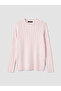 Hair Braid Patterned Women's Knitwear Sweater - 5