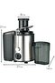 65MM Wide Mouth Feed Chute Centrifugal Juice Machine,800W Electric Juicer Machine,450Ml Juice Jug & 1600ml Pulp Container, Dual Speed Mode - 5