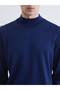 Esvab • Modern & Distinctive Half Fisherman Roba Collar Wool Blend Men's Knitwear Sweater - 3