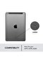 Combo Touch/Keyboard case for iPad (7th generation) Backlit keys, iOS Shortcut Keys - GRAPHITE - ARA - 7