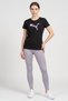 Women Sportswear Fit Short Sleeve Outdoor T-Shirt, Black - 2