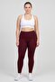 Women Sportswear Fit Training 7/8 Length Tight, Maroon - 2