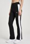 Women Sportswear Fit Flared Popper Training Leggings, Black - 2