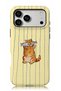 Compatible with iPhone 17 Pro Max / 18 Pro Max - Fisherman Cat Double Layer Glossy Tough Phone Case