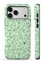 Compatible with iPhone 17 Pro Max / 18 Pro Max - Green Cats Double Layer Glossy Tough Phone Case